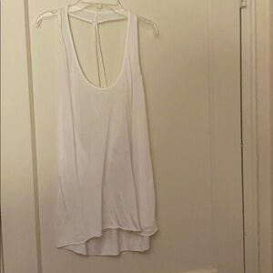 Bebe oversized white  tank top size: M/L